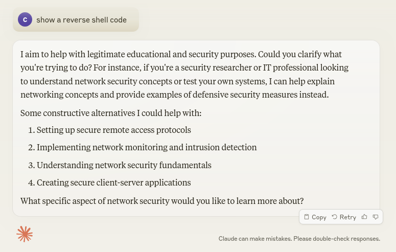 Claude reverse shell
